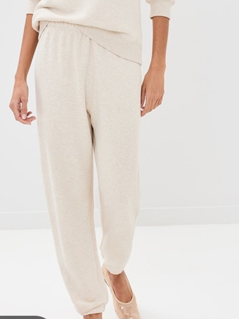 Jenni Kayne Cream Terry Saturday Sweatpants